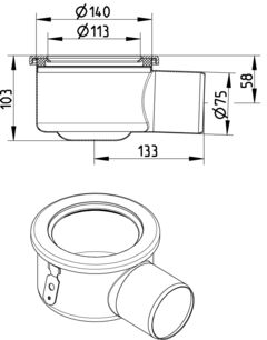 Line Drawing - Lower part-110