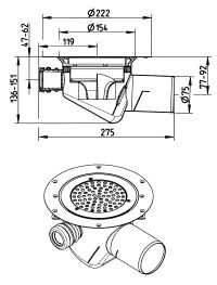 Line Drawing - Drain-Vinyl-155