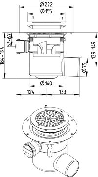 Line Drawing - Drain-Vinyl-155