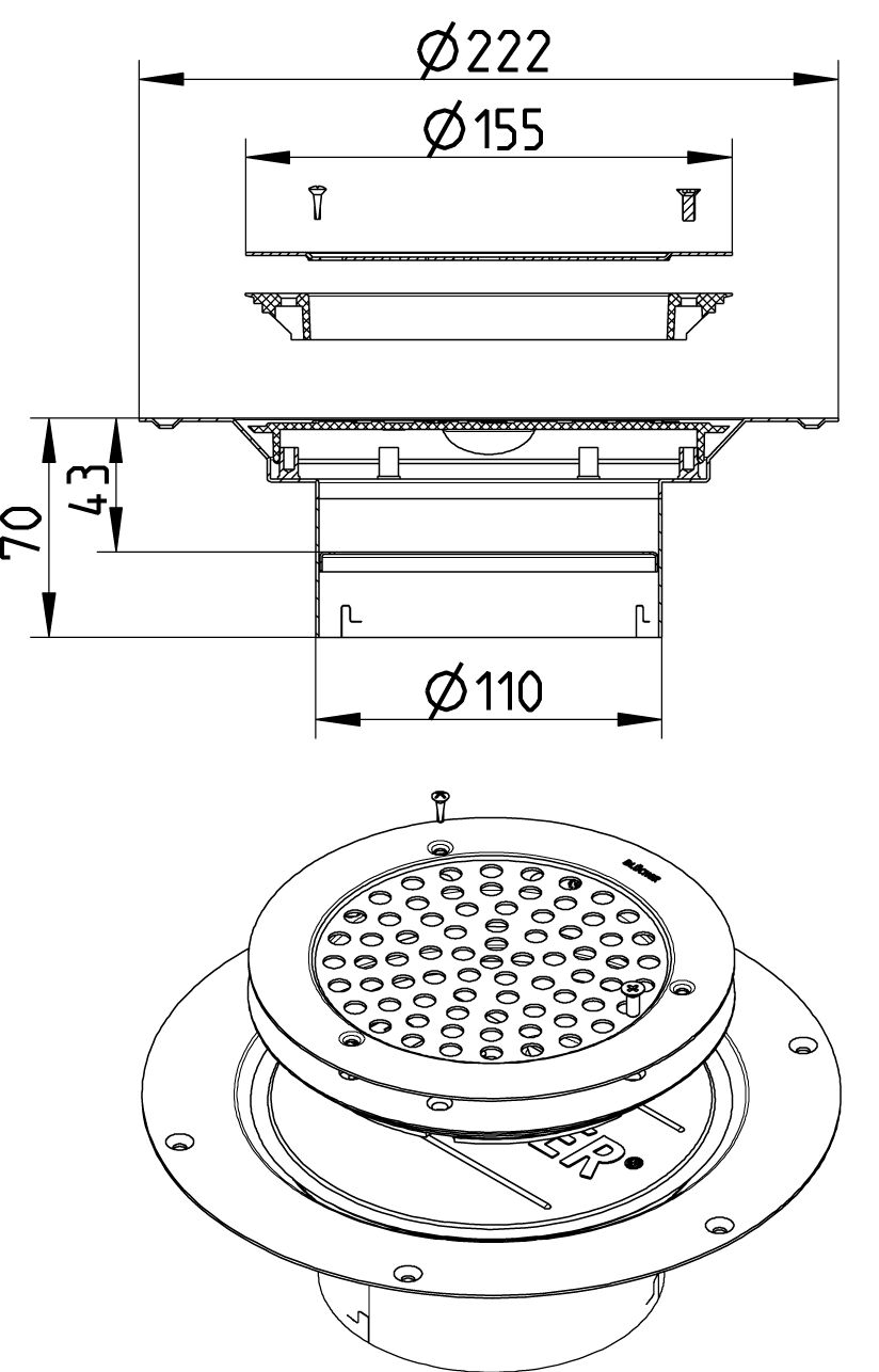 Line Drawing - Upper part-Vinyl-155