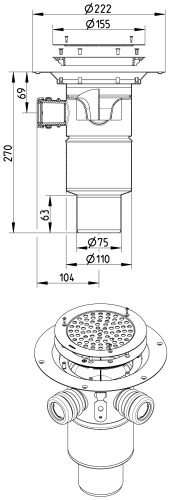 Line Drawing - Drain-Vinyl-155