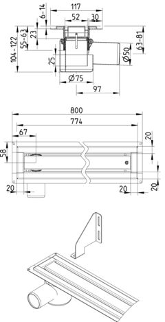 Line Drawing - WaterLine channel-Liquid membrane