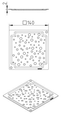 Line Drawing - Grating-Drain-145