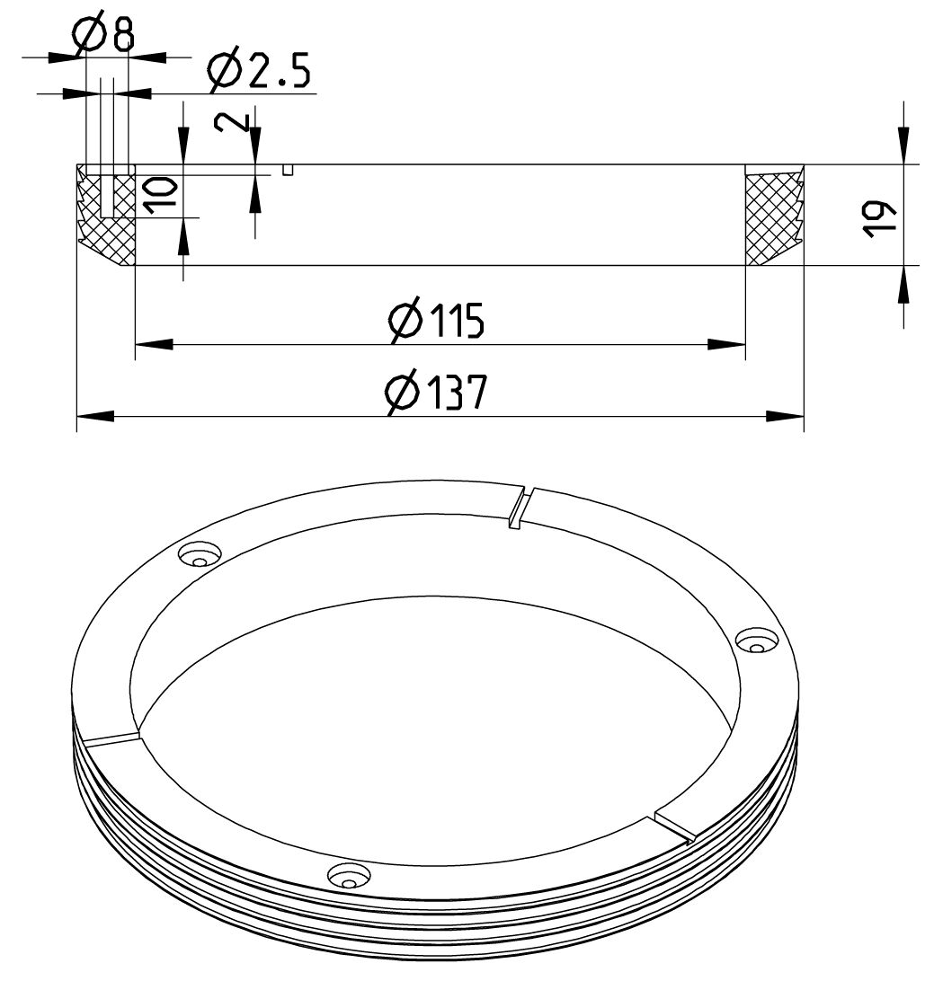 Line Drawing - Spare parts-old-drain