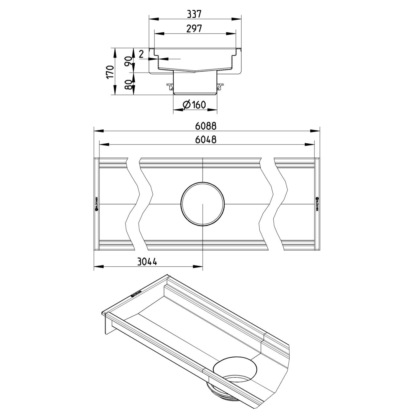 Line Drawing - Channel-No membrane