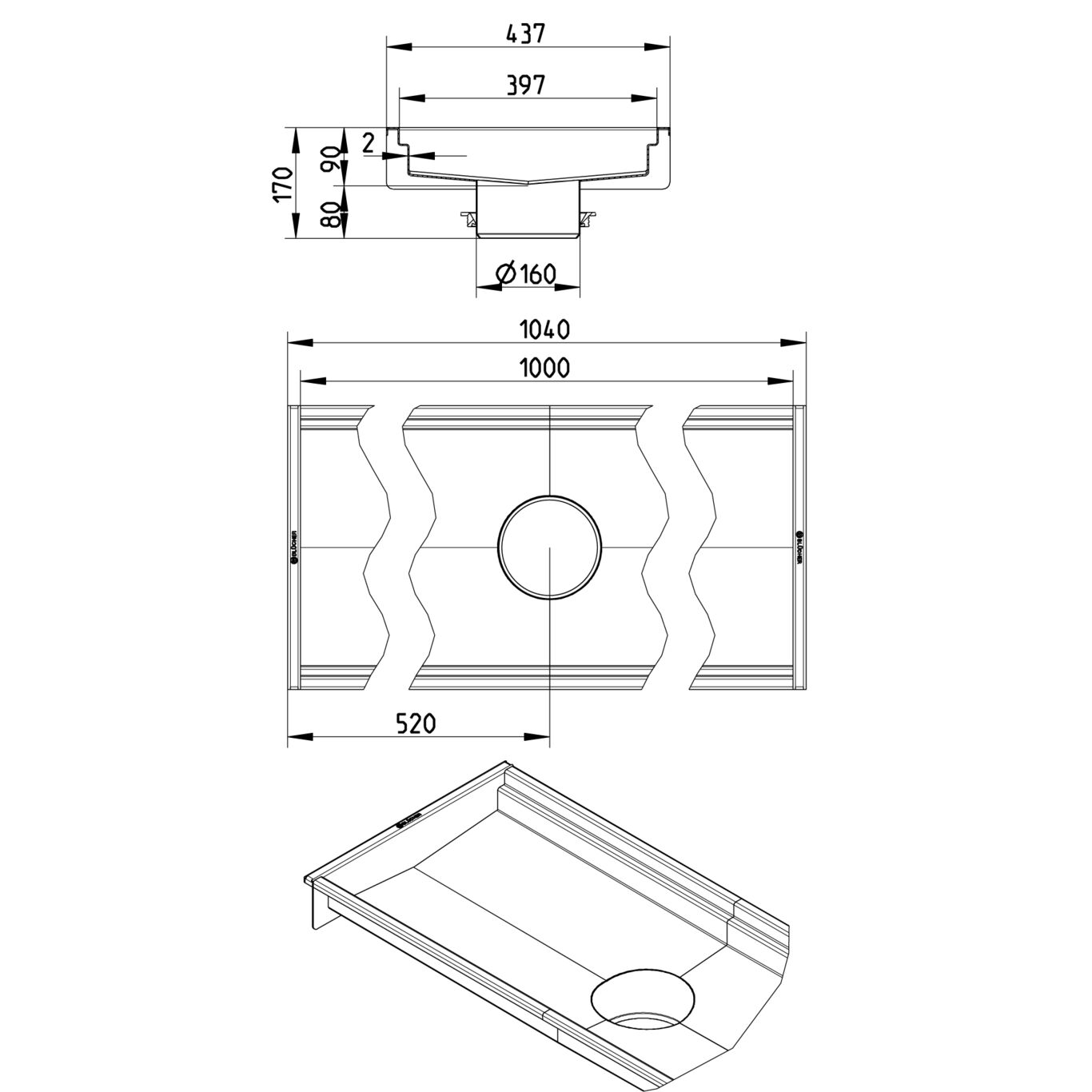 Line Drawing - Channel-No membrane