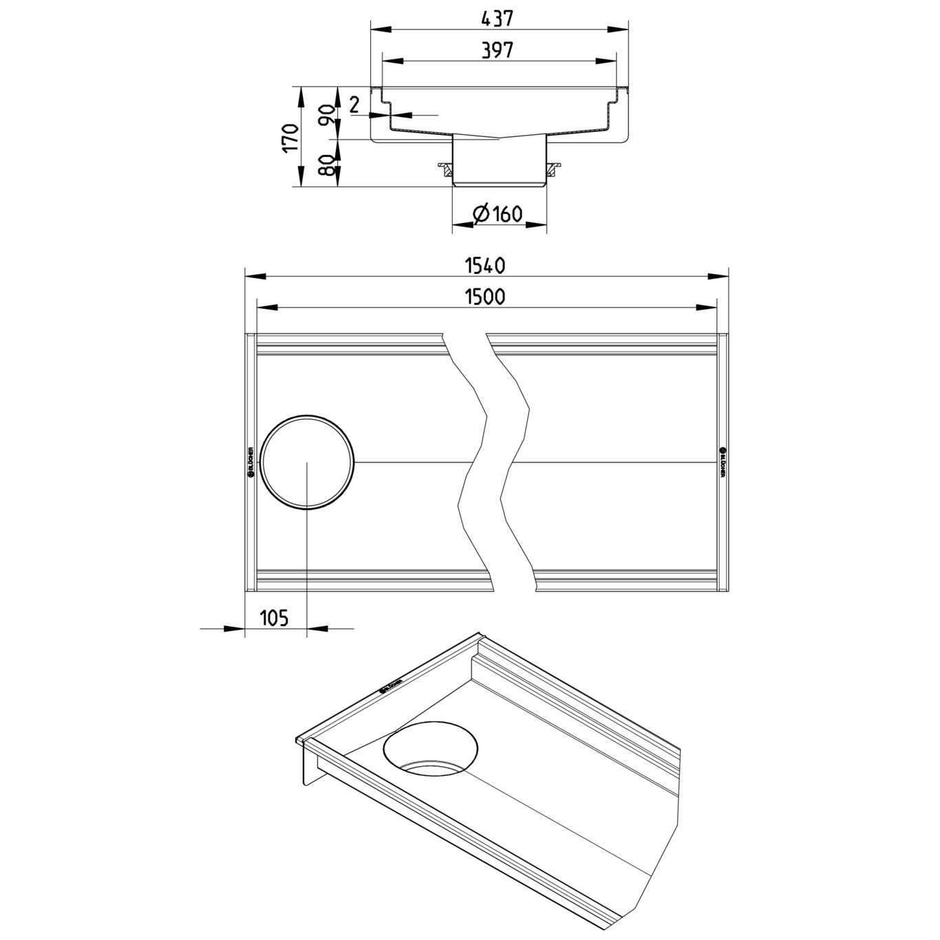 Line Drawing - Channel-No membrane