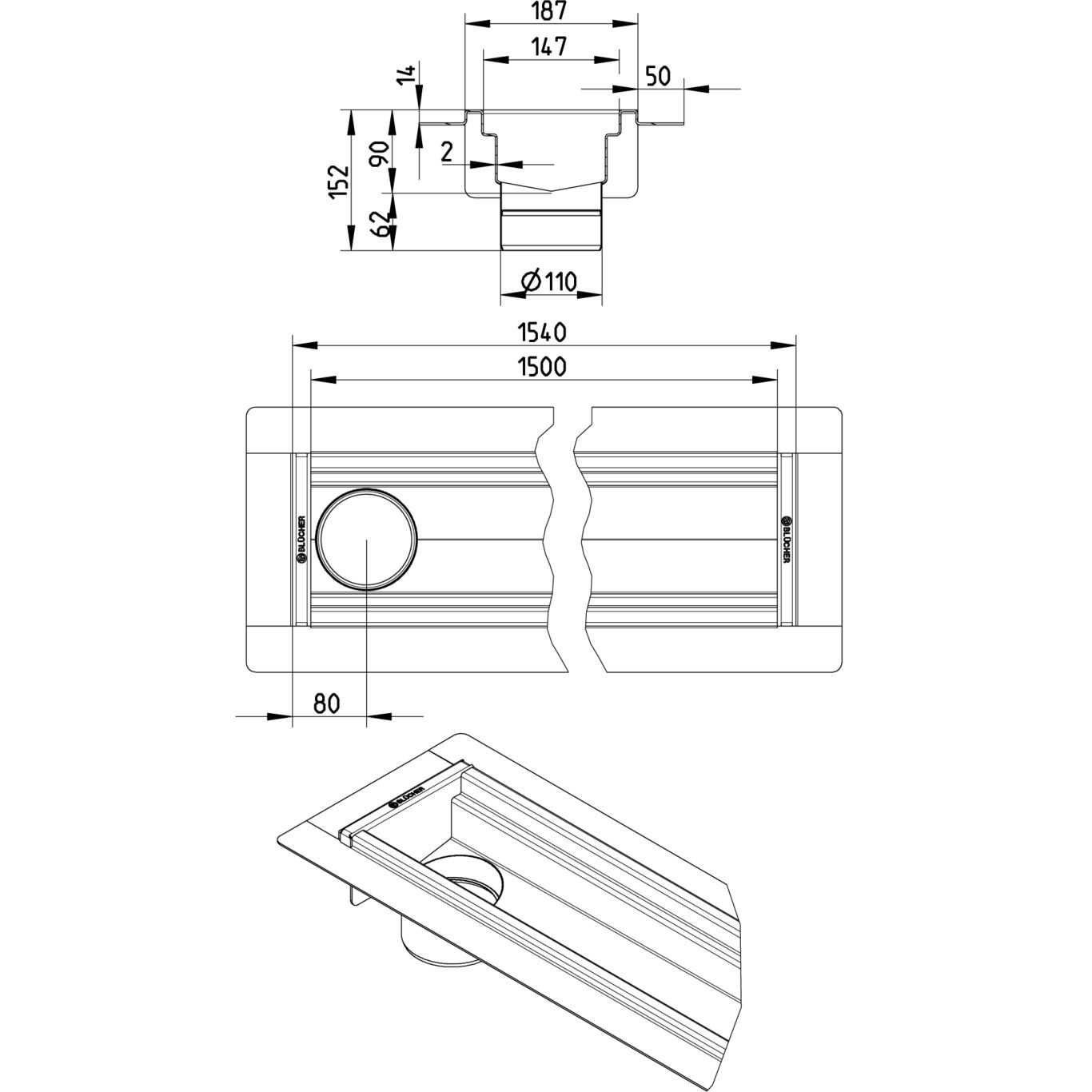 Line Drawing - Channel-Liquid membrane