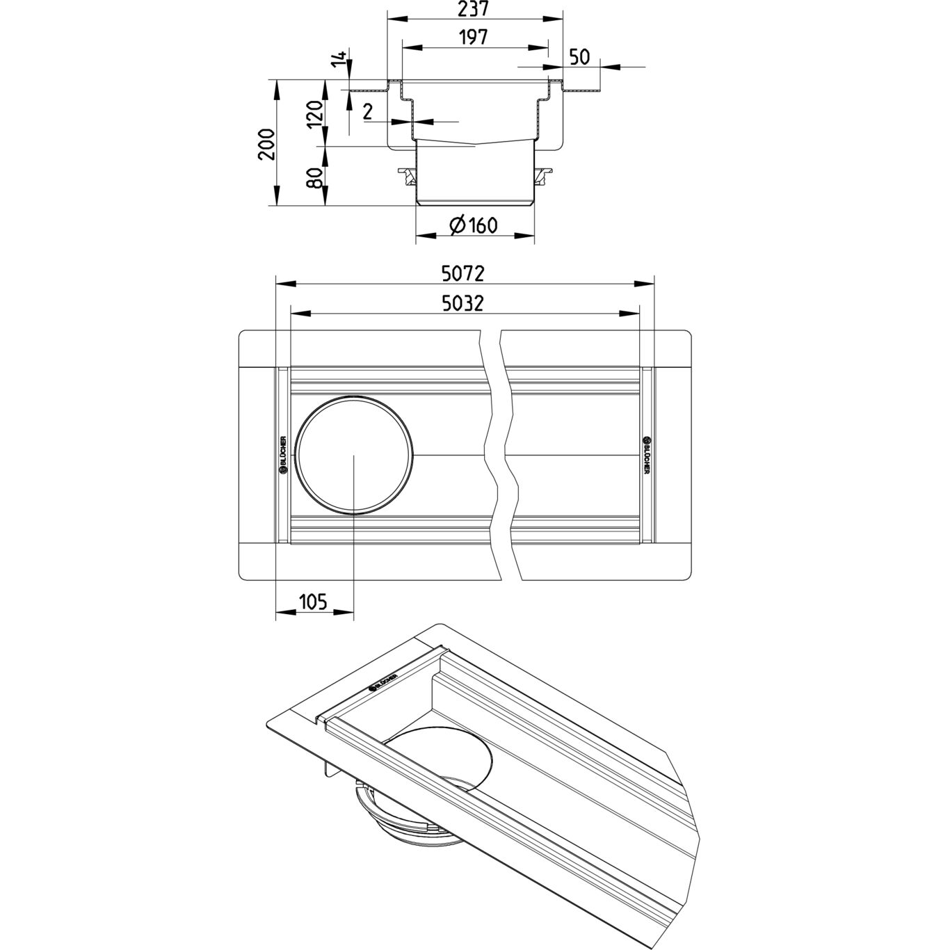 Line Drawing - Channel-Liquid membrane