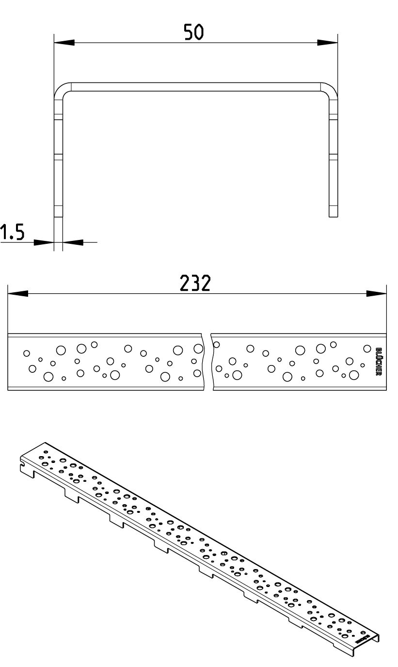 Line Drawing - Grating-WaterLine channel