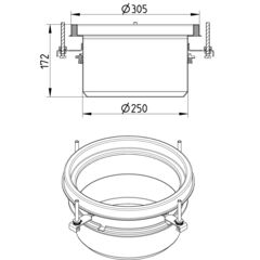 Line Drawing - Upper part-No membrane-305