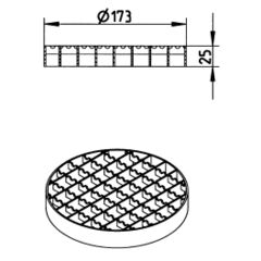 Line Drawing - Grating-Drain-205-Vinyl-232