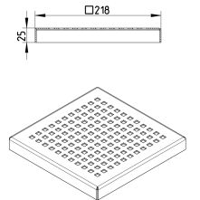 Line Drawing - Grating-Drain-250