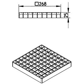 Line Drawing - Grating-Drain-300