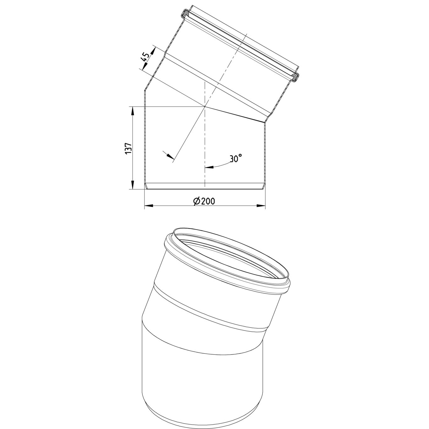 Line Drawing - Bend-30