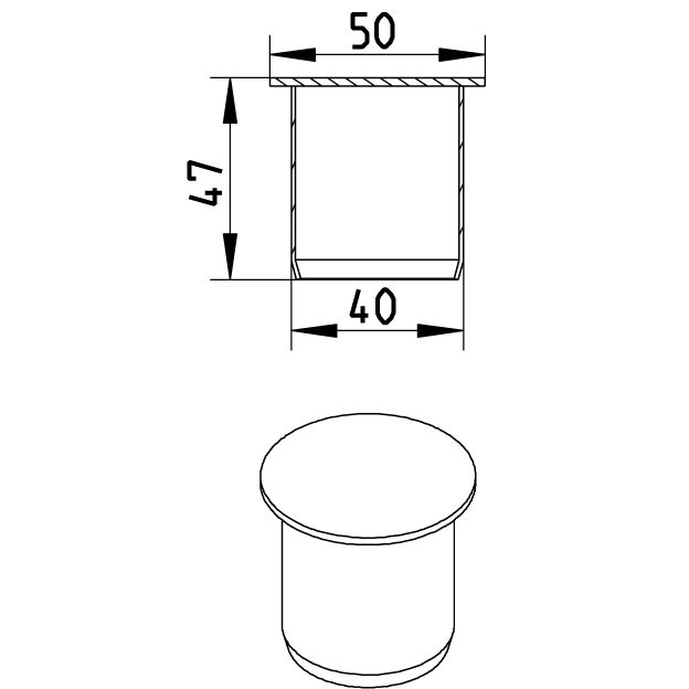 Line Drawing - Socket plug