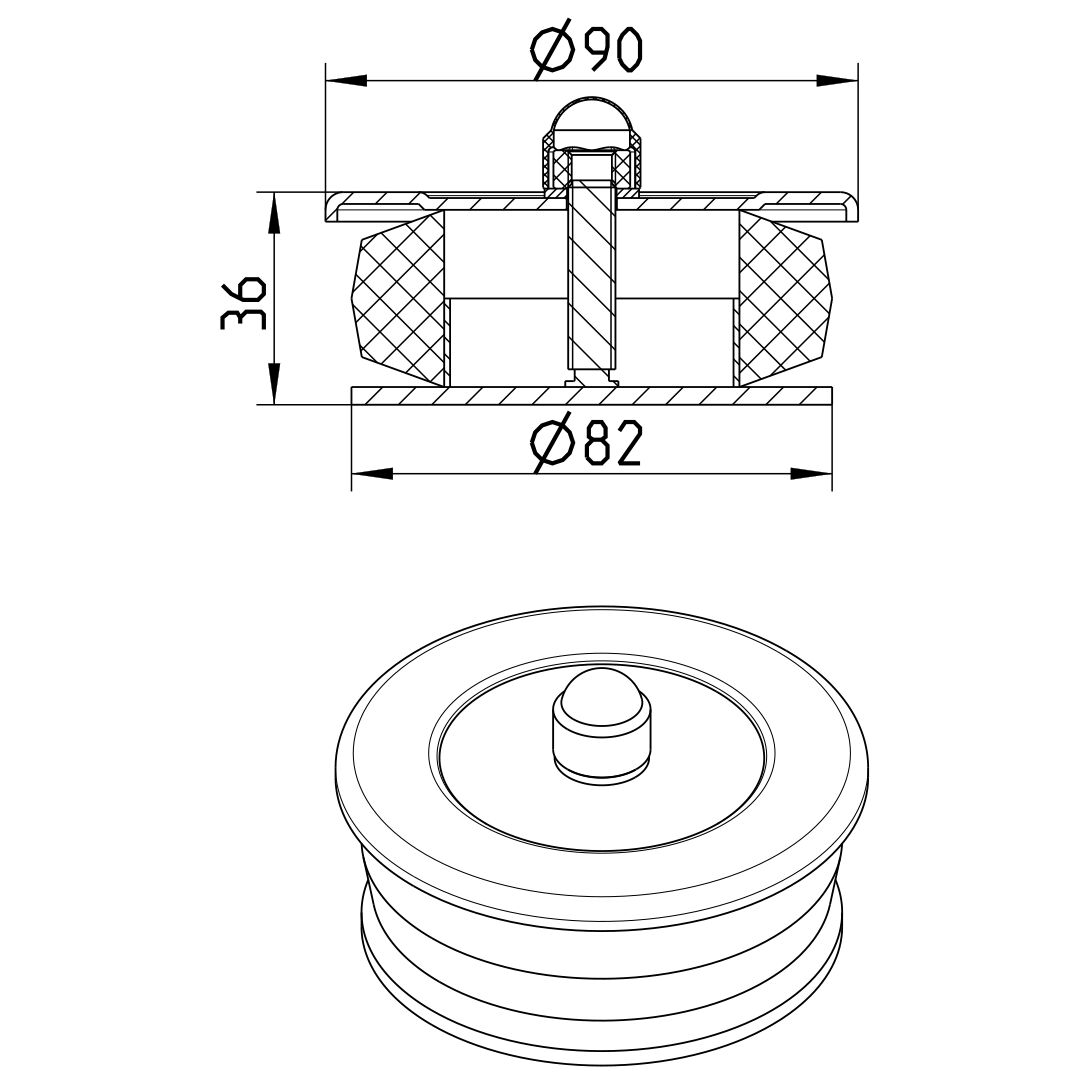 Line Drawing - Socket plug