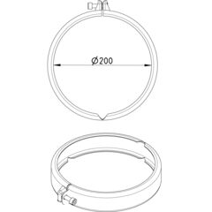 Line Drawing - Joint clamp