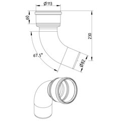 Line Drawing - Adaptor-toilet